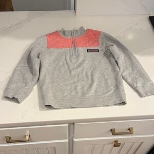Vineyard Vines Kids Gray and Pink Sweatshirt